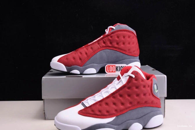 Rep Gym Grey Jordan Red Flint Retro Air 13 414571-600 0811